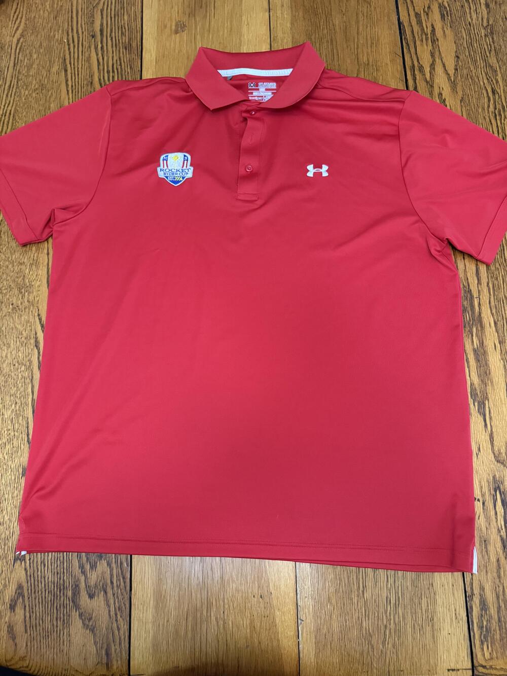 Rocket Ryder Cup Shirt Polo Mens 2XL Golf Tournament Embroidered Under Armour